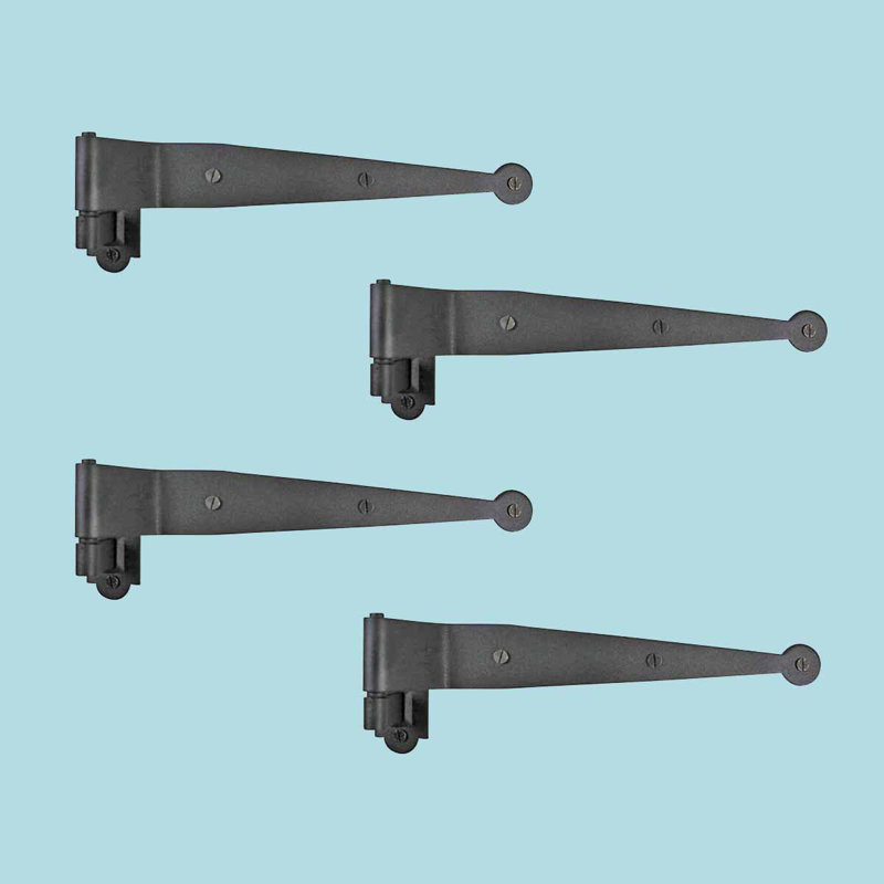 The Renovators Supply Inc. Black Offset Strap Lift Off Pintle Hinge 11.